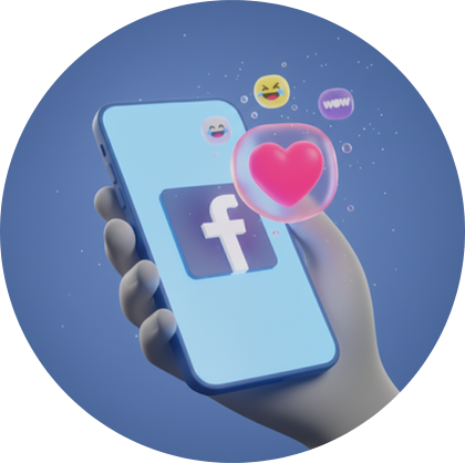 Receive SMS for social media